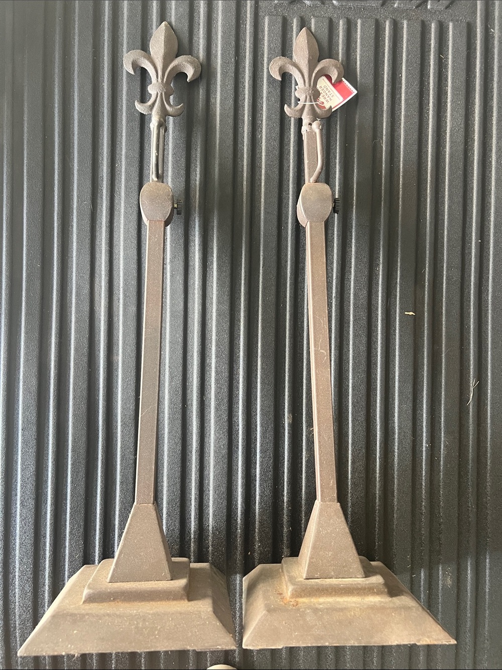 Fleur-de-Lis Wreath Holders